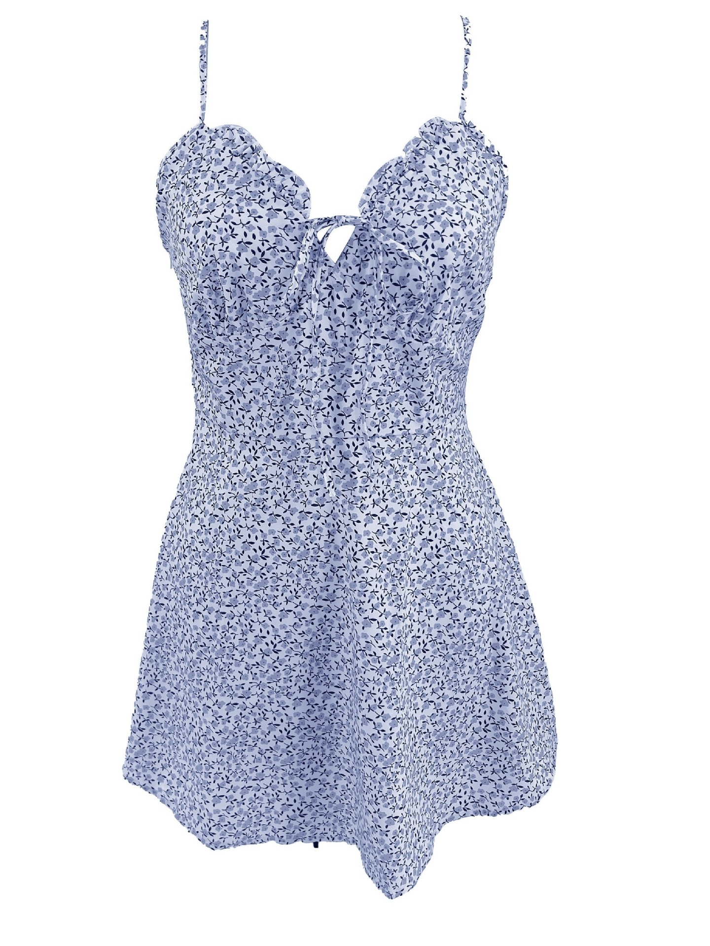 Sexy sleeveless floral slim iniskirt 32