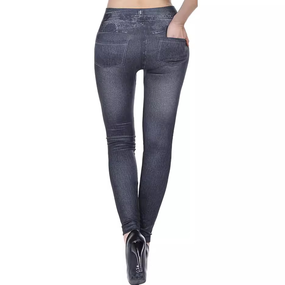 Commuter distressed stretch denim casual pants 44