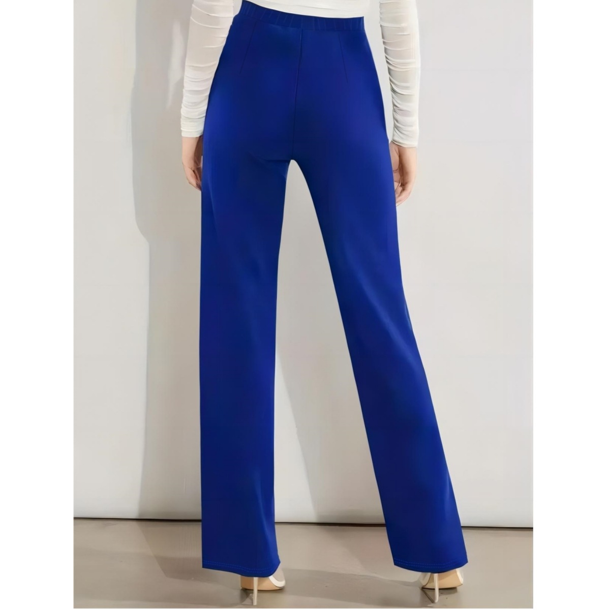 Fashion casual elastic solid color slim pants 45 02