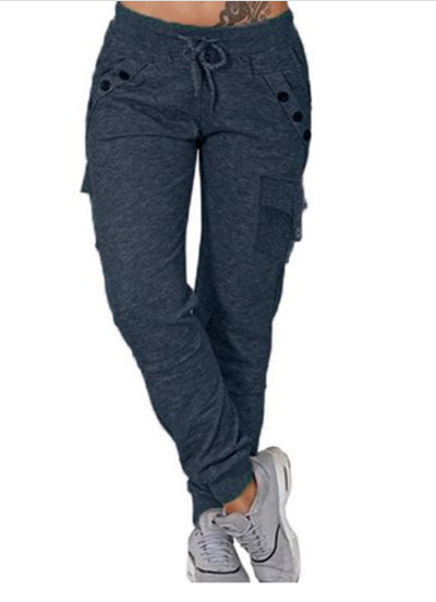 Fashionable loose solid color pencil pants for slimming 43 02