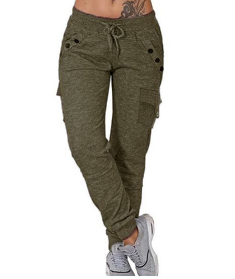 Fashionable loose solid color pencil pants for slimming 43